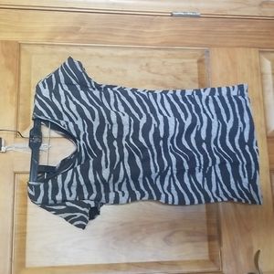 Moda international Zebra tunic